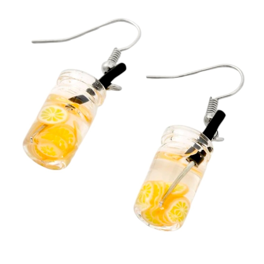 Lemon Water 1" Drop Earrings - NWT
